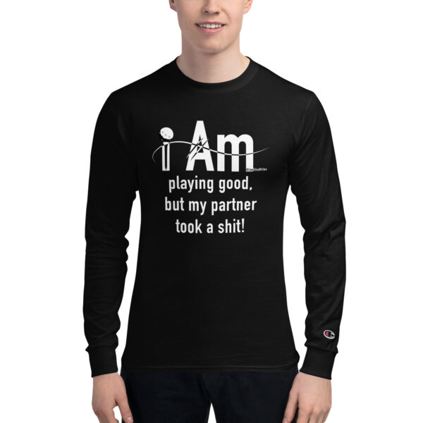 "I Am Playing Good" ~ Men's Champion Long Sleeve Shirt - Image 2