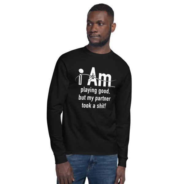 "I Am Playing Good" ~ Men's Champion Long Sleeve Shirt - Image 6