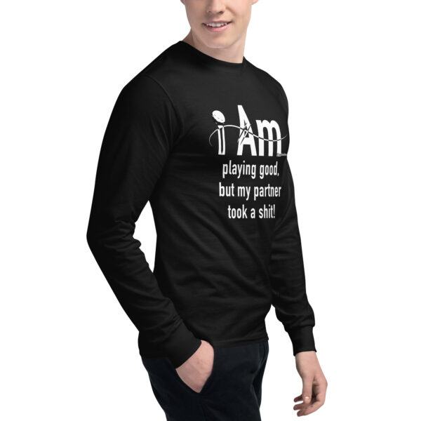 "I Am Playing Good" ~ Men's Champion Long Sleeve Shirt - Image 3