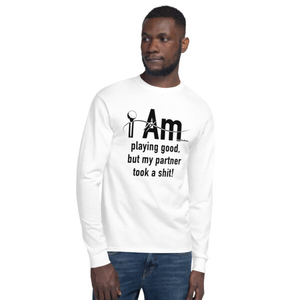 "I Am Playing Good" ~ Men's Champion Long Sleeve Shirt - Image 8