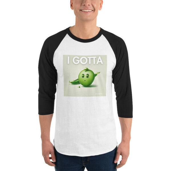 "I Gotta Pee" ~ 3/4 Sleeve Raglan Shirt - Image 3