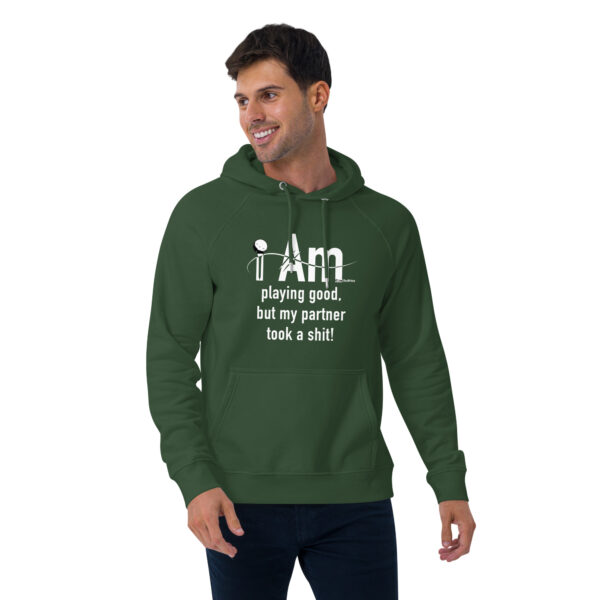 "I Am Playing Good" ~ Unisex Eco Raglan Hoodie - Image 13