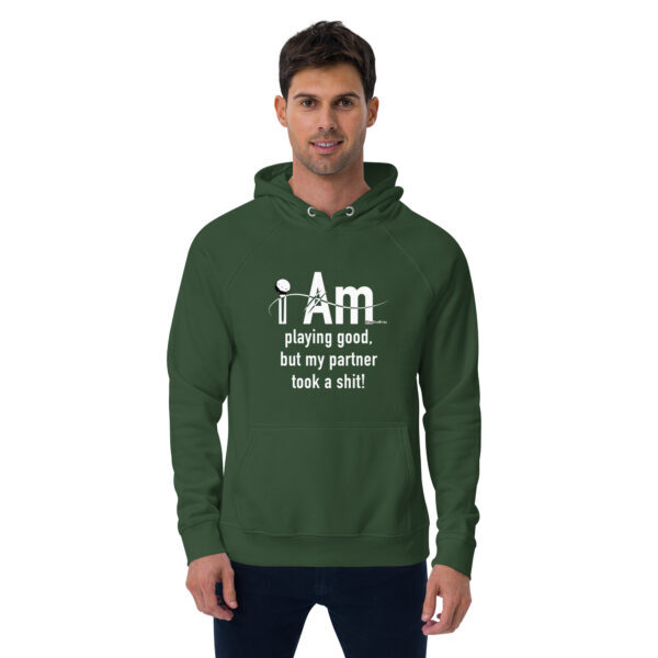 "I Am Playing Good" ~ Unisex Eco Raglan Hoodie - Image 12