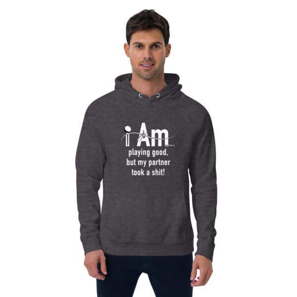 "I Am Playing Good" ~ Unisex Eco Raglan Hoodie - Image 9