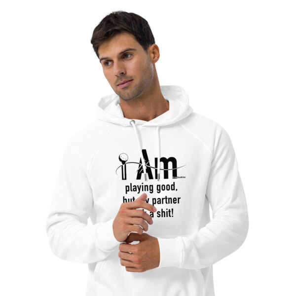 "I Am Playing Good" ~ Unisex Eco Raglan Hoodie - Image 20