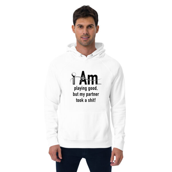 "I Am Playing Good" ~ Unisex Eco Raglan Hoodie - Image 15