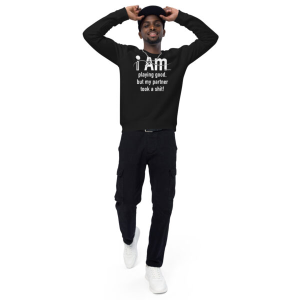 "I Am Playing Good" ~ Unisex Organic Raglan Sweatshirt - Image 7