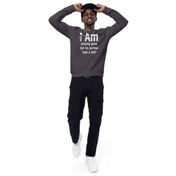 "I Am Playing Good" ~ Unisex Organic Raglan Sweatshirt - Image 10