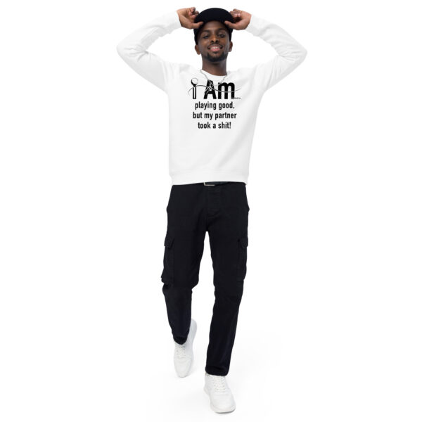 "I Am Playing Good" ~ Unisex Organic Raglan Sweatshirt - Image 17