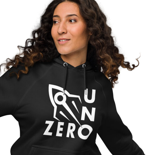 "Zero Uno" ~ Unisex Eco Raglan Hoodie - Image 6