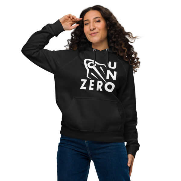 "Zero Uno" ~ Unisex Eco Raglan Hoodie - Image 8