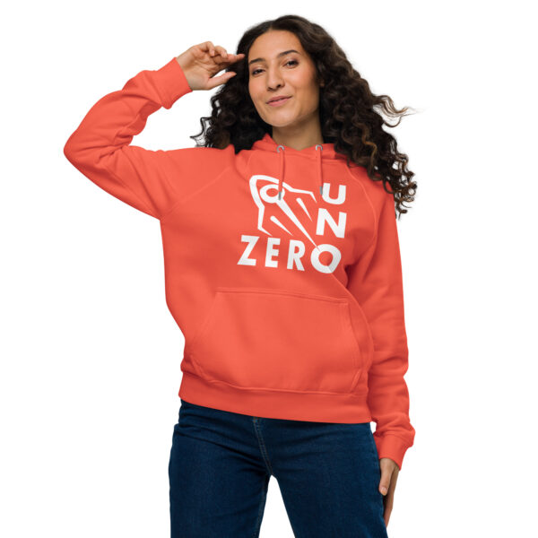 "Zero Uno" ~ Unisex Eco Raglan Hoodie - Image 11