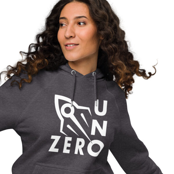 "Zero Uno" ~ Unisex Eco Raglan Hoodie - Image 12