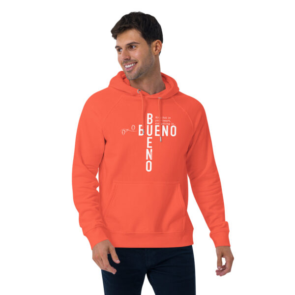 "Bueno Bueno" English ~ Unisex Eco Raglan Hoodie - Image 14