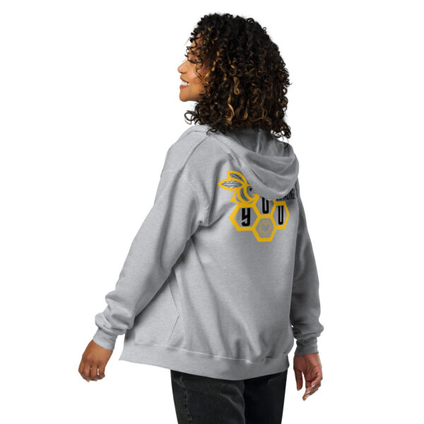 "Bee U" ~ Unisex Heavy Blend Zip Hoodie - Image 3