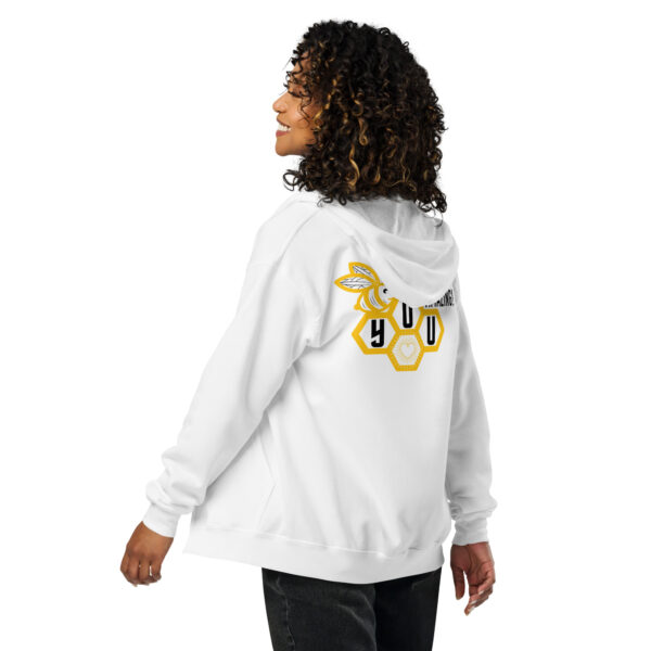 "Bee U" ~ Unisex Heavy Blend Zip Hoodie - Image 4