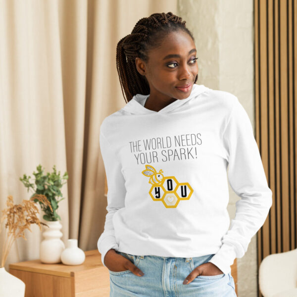 "Bee U" Hooded Tee ~ The world needs your spark! Be you.