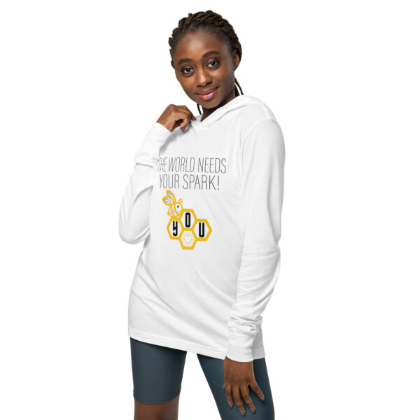 "Bee U" Hooded Tee ~ The world needs your spark! Be you. - Image 2