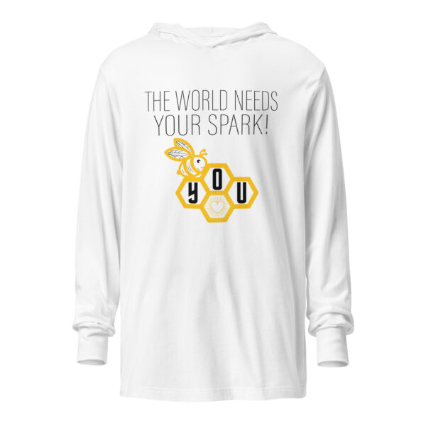 "Bee U" Hooded Tee ~ The world needs your spark! Be you. - Image 3