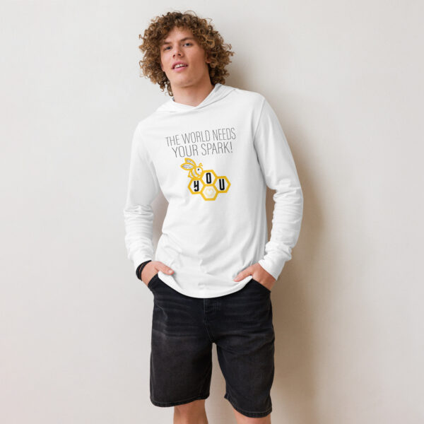 "Bee U" Hooded Tee ~ The world needs your spark! Be you. - Image 4