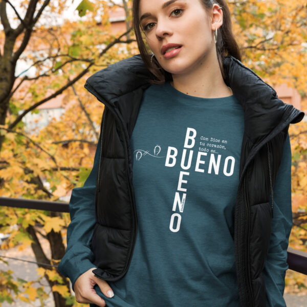 "Bueno Bueno" Spanish ~ Unisex Long Sleeve Tee - Image 22