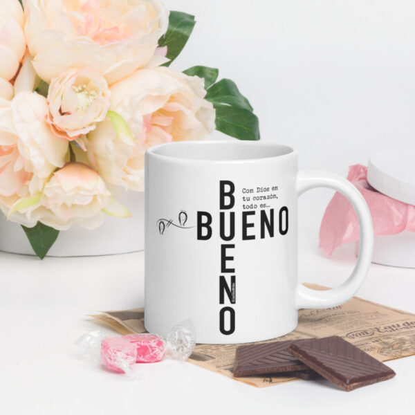 "Bueno Bueno" Spanish ~ White Glossy Mug