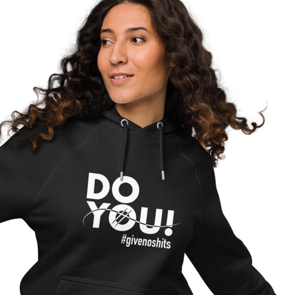 "Do You" ~ Unisex Eco Raglan Hoodie - Image 12