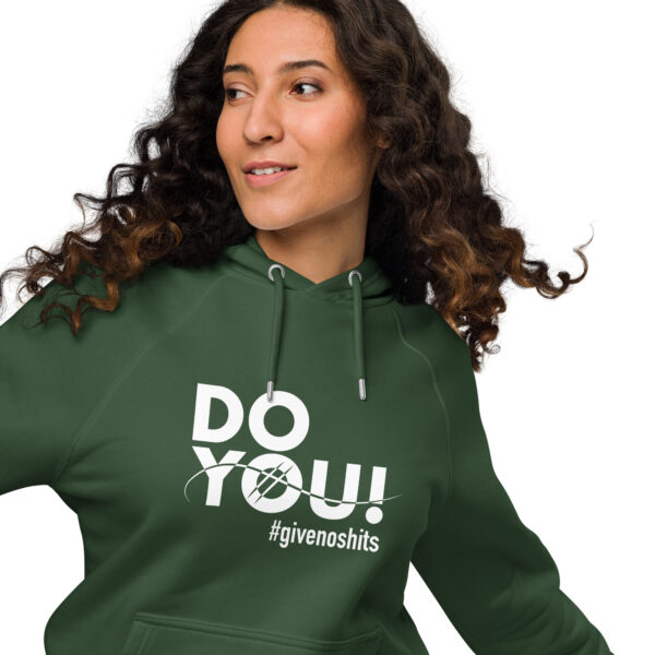 "Do You" ~ Unisex Eco Raglan Hoodie - Image 18