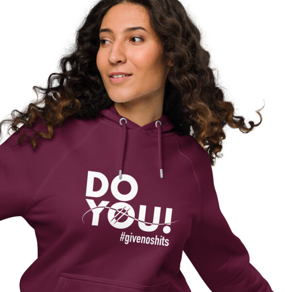 "Do You" ~ Unisex Eco Raglan Hoodie - Image 14