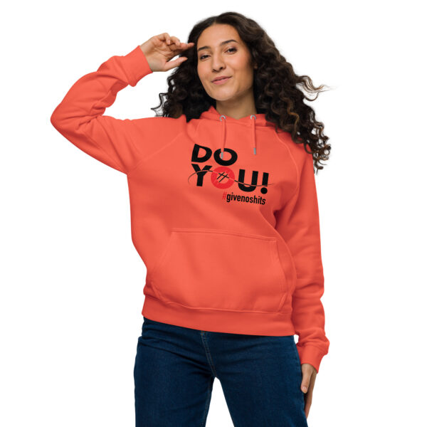 "Do You" ~ Unisex Eco Raglan Hoodie - Image 4