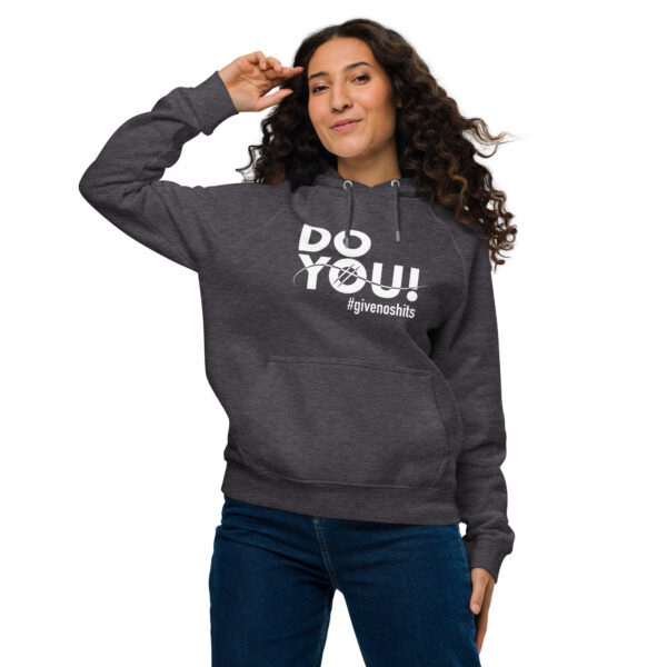 "Do You" ~ Unisex Eco Raglan Hoodie - Image 15