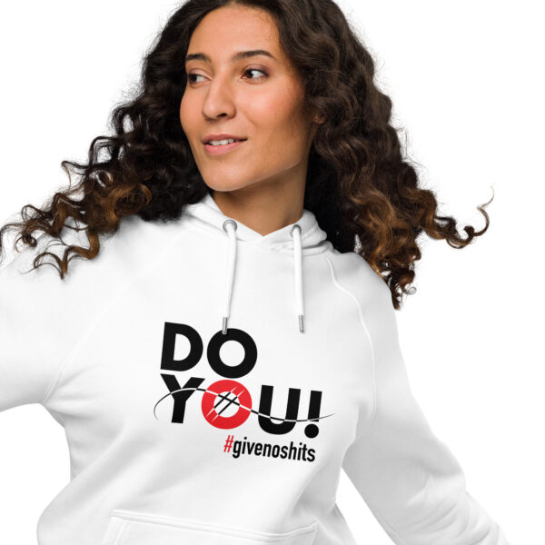 "Do You" ~ Unisex Eco Raglan Hoodie - Image 2