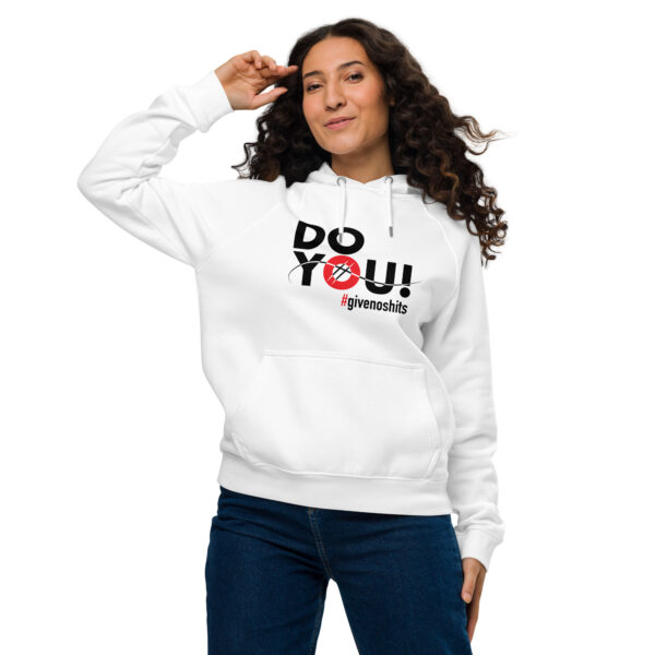 "Do You" ~ Unisex Eco Raglan Hoodie - Image 3