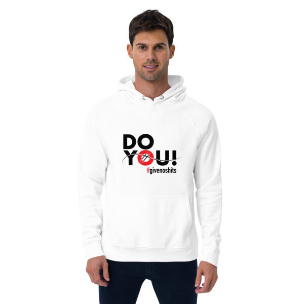 "Do You" ~ Unisex Eco Raglan Hoodie - Image 9