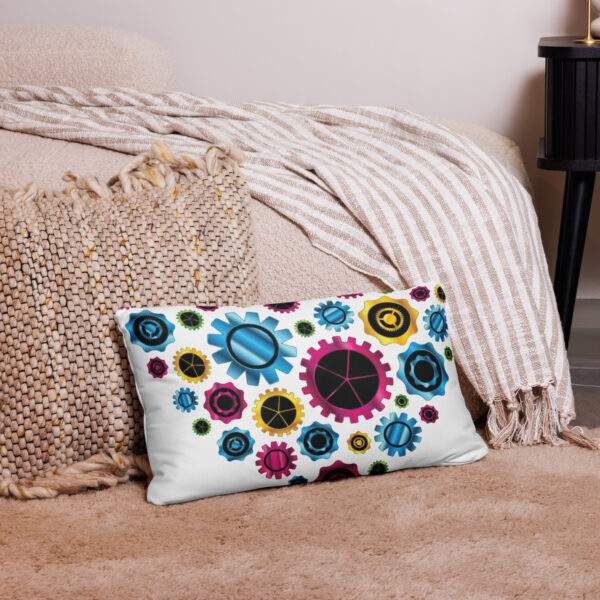 "I Am Blooming" ~ Gear Heart Basic Pillow - Image 4