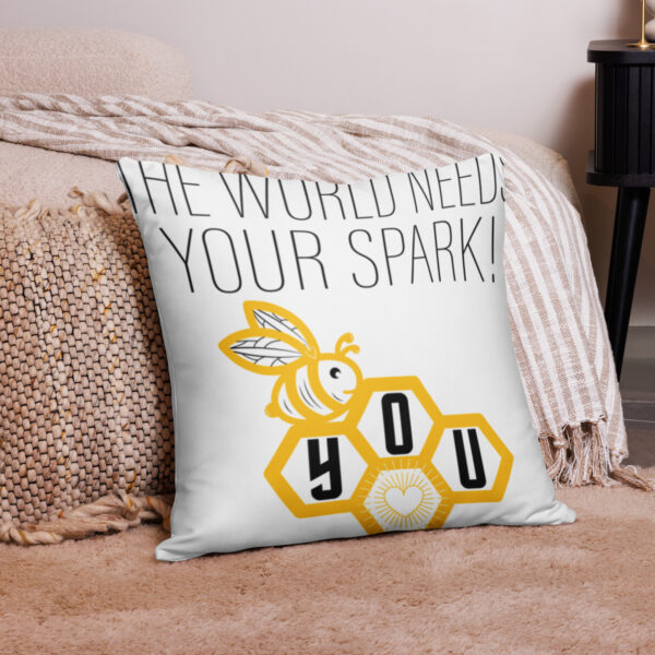 "I Am Blooming" ~ Gear Heart Basic Pillow - Image 6