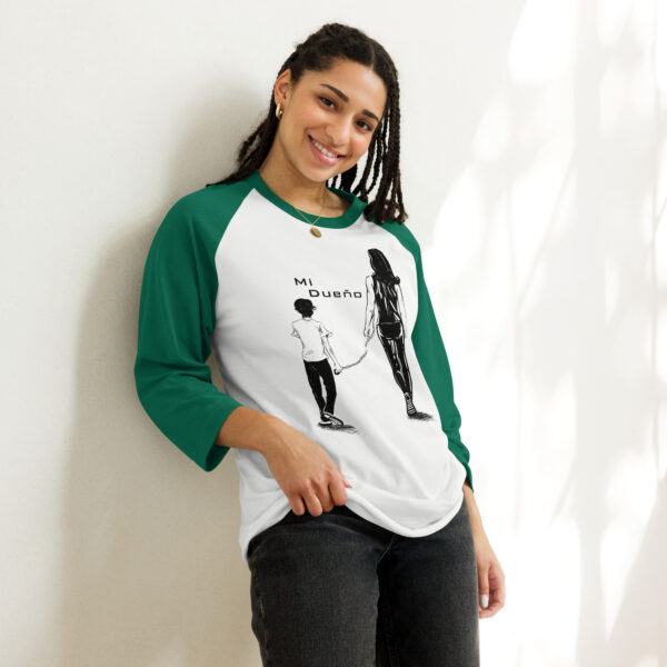 "Mi Dueño" 3/4 Sleeve Raglan Shirt - Image 2