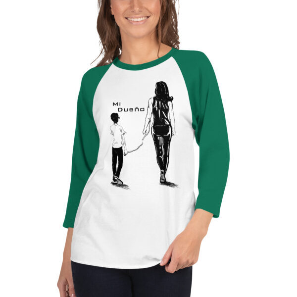 "Mi Dueño" 3/4 Sleeve Raglan Shirt - Image 8