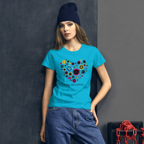 "I Am Blooming" ~ Gear Heart Women's Short Sleeve T-Shirt - Image 4