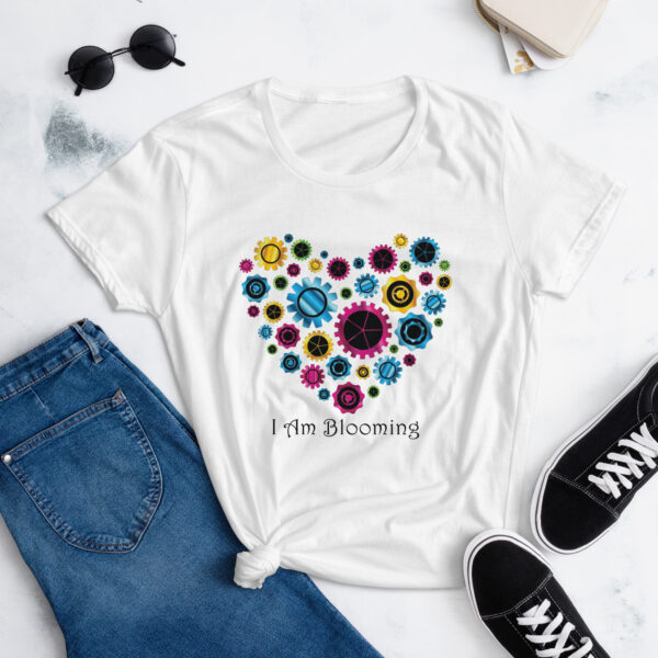 "I Am Blooming" ~ Gear Heart Women's Short Sleeve T-Shirt - Image 2