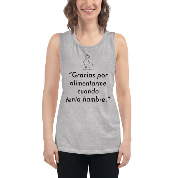 "Mi Linda Madre" ~ Hambre – Ladies’ Muscle Tank - Image 7