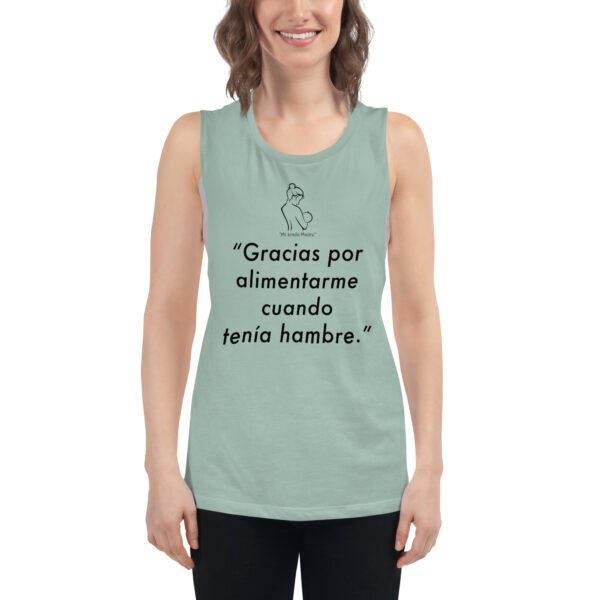 "Mi Linda Madre" ~ Hambre – Ladies’ Muscle Tank - Image 10