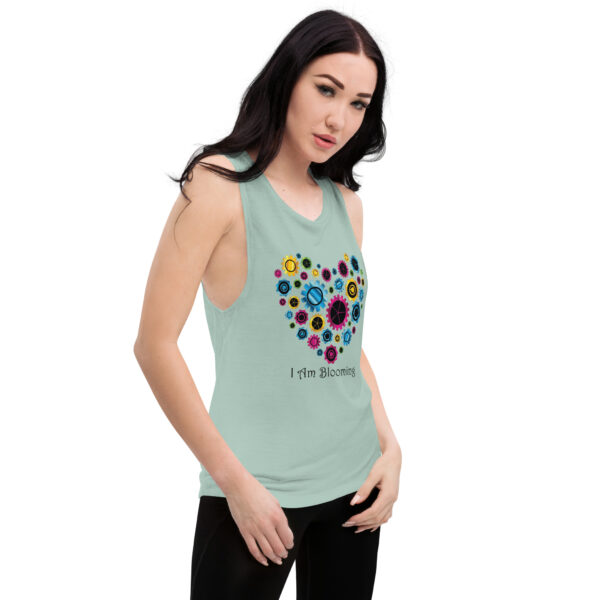 "I Am Blooming" Gear Heart Ladies’ Muscle Tank - Image 14