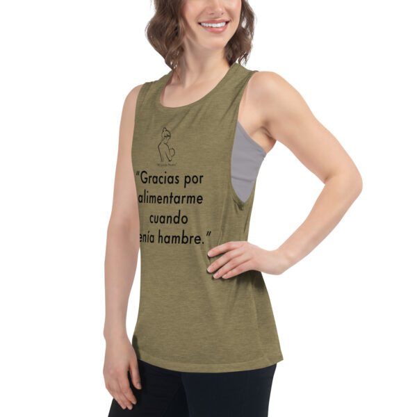 "Mi Linda Madre" ~ Hambre – Ladies’ Muscle Tank - Image 5