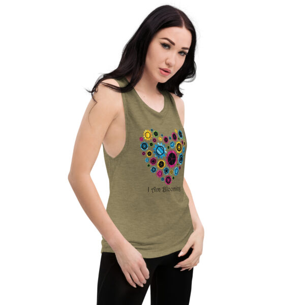 "I Am Blooming" Gear Heart Ladies’ Muscle Tank - Image 8