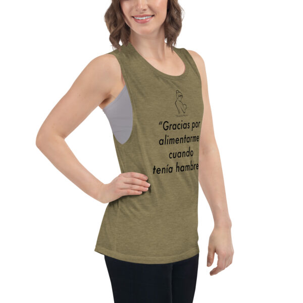 "Mi Linda Madre" ~ Hambre – Ladies’ Muscle Tank - Image 6