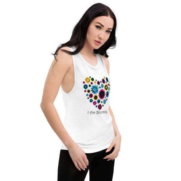 "I Am Blooming" Gear Heart Ladies’ Muscle Tank - Image 17