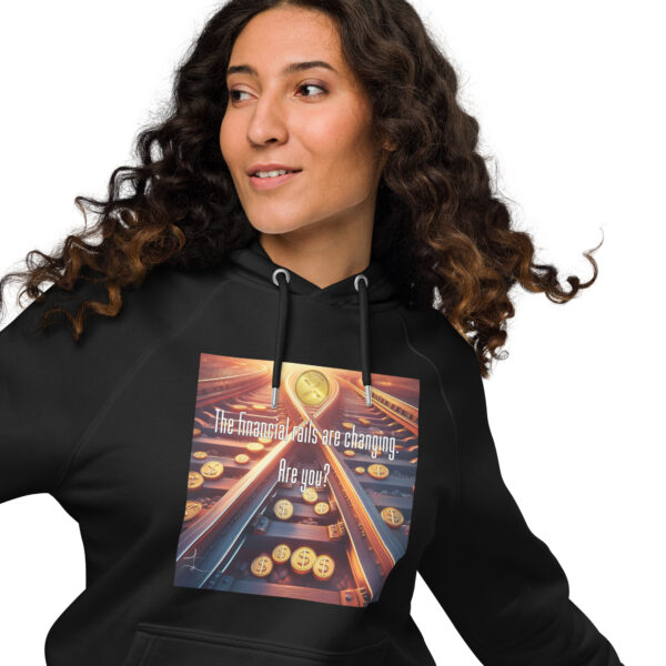 "They Are Changing" ~ Unisex Eco Raglan Hoodie - Image 2