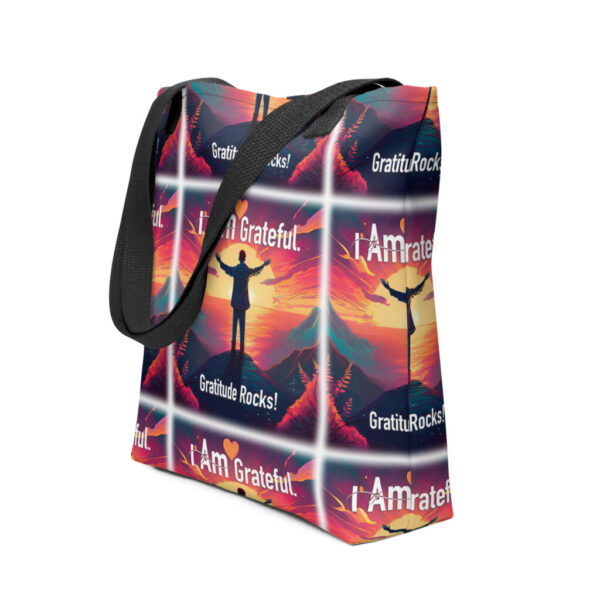 "I Am Grateful" ~ Gratitude Cliff Tote Bag