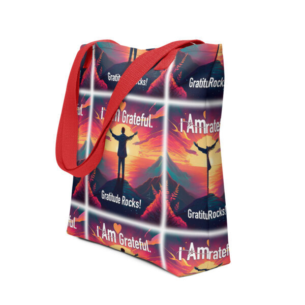 "I Am Grateful" ~ Gratitude Cliff Tote Bag - Image 2